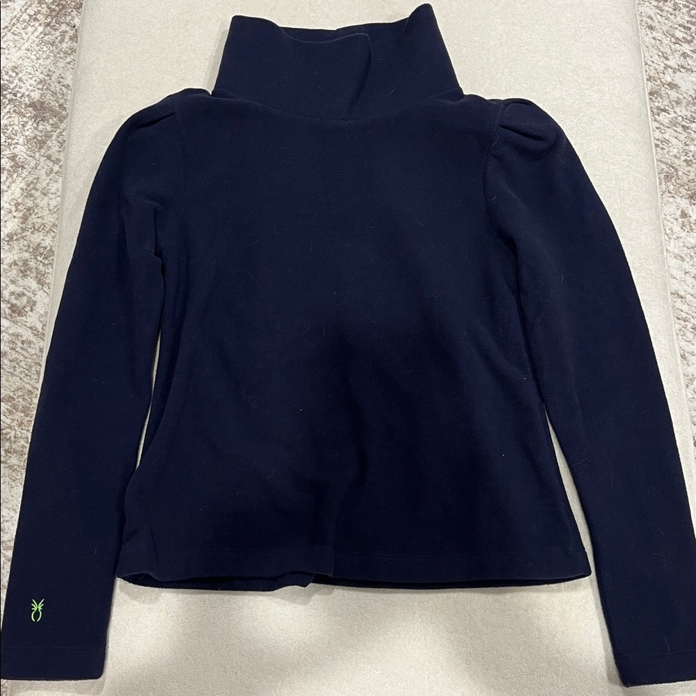 Dudley Stephens Navy Pullover with Label Detail